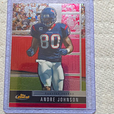 Topps 2008 Finest Andre Johnson Houston Texans #58 Blue Refractor/X-Fractor picture
