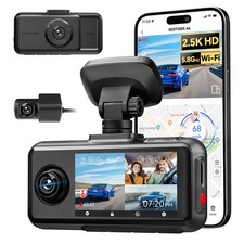 REDTIGER A6 3Channel Dash Cam Front Inside Rear 4K/2.5K+1080P+1080P Touch Screen picture