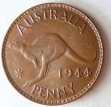 1944 (p) AUSTRALIA PENNY - High Quality Coin -  - Australia Bin ZZ picture