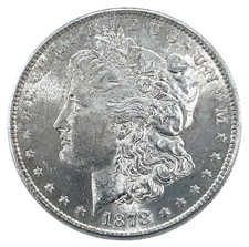 1878-S Morgan Silver Dollar Coin Doubled 