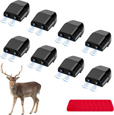 SHMZK 8 PCS Deer Whistles for Car, Animal Warning 8 PCS, Black picture