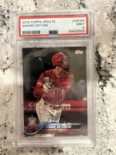 2018 Topps Shohei Ohtani Rc PSA 9 3 Game Home Run Streak Rc picture