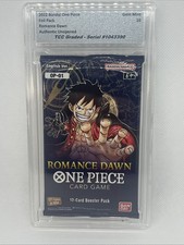 2022 One Piece Romance Dawn Sealed Foil Pack TCC Graded Gem Mint 10 picture