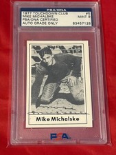 MIKE MICHALSKE HOF 1977 TOUCHDOWN CLUB SIGNED AUTO PSA AUTHENTIC picture