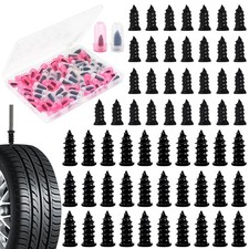 Share 100Pcs Tire Repair Rubber Nail Screw Tire Plugs Quick Puncture for Car Tru picture