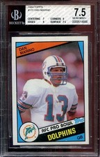 1984 Dan Marino Rookie Card Topps #123 Miami Dolphins BGS 7.5 picture