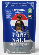 Napoleon's Celtic Organic 82 Minerals Sea Salt Coarse, French Salt, Grey picture