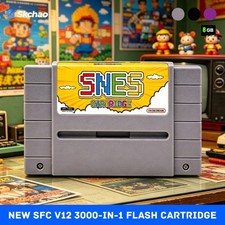 New SFC V12 3000-In-1 SNES Flash Cartridge with 8GB TF Card for SFC/SNES 16-Bit picture