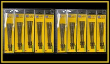 Peco SL-U395F Unifrog Medium Radius Right Hand Turnout Code 55 Set Of 10 picture
