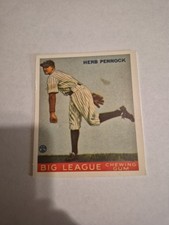 HERB PENNOCK GOUDEY A DOVE REPRINT BIG LEAGUE CHEWING GUM #138 picture