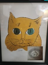 ANDY WARHOL RARE VINTAGE 1991  25 Cats Named Sam, Seal of FOUNDATION  picture