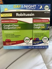 Robitussin Maximum Strength Day & Night  Cough + Chest Congestion DM 8 Fl Oz picture