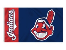 Cleveland Guardians (Indians) 3x5 Banner Flag w/ Chief Wahoo Logo picture