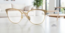 VOGUE VO4088 5128 Oval Top Beige Gold Demo Lens 52 mm Women's Eyeglasses picture