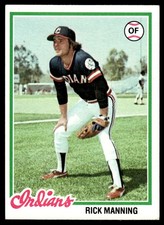 1978 Topps Rick Manning Cleveland Indians #11 picture