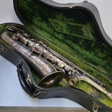 C.G. CONN ALTO SAXOPHONE 1920s SILVER JAZZ AGE W/CASE C Melody 103286 Low Pitch picture