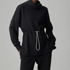 NWT Varley Double Soft Freya Sweatshirt Black M picture