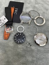 DIY SET for 2824 IWC Watch Case + Dial + Hands + Strap Sapphire 40mm New picture