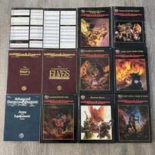 AD&D 2nd Edition TSR Book Lot Player Handbook DM Guide Monstrous Manual Screen picture