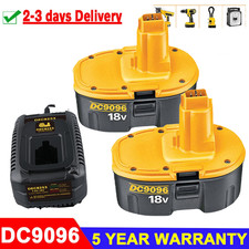2Pack for DeWalt 18 Volt XRP Battery & Charger DC9096-2 DC9098 DC9099 DW9096 picture