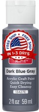 Dark Blue Gray, Acrylic Paint, 2 fl oz Classic Matte Acrylic Paint For Easy To A picture