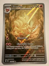 Ninetales 199/197 Illustration Rare Pokémon Obsidian Flames 2023 NM picture
