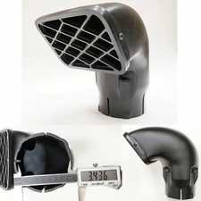New Cold Ram Snorkel Head Universal 3.5 inch Inlet With Mesh ABS Replacement picture