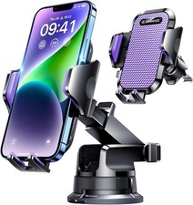 [True Military-Grade] Car Phone Holder [Upgraded Suction & Clip] Cell Phone picture