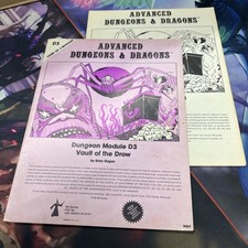 AD&D Module D3 Vault of the Drow SC (TSR, 1978) - UK Edition - Games Workshop picture