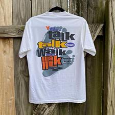 Vintage 90s Tee Jays SofTee Double-Sided Religious Graphic Tee Men’s M Very Rare picture