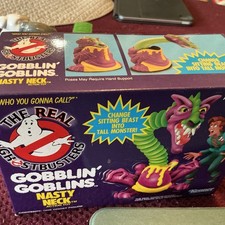 NEW/SEALED Vtg 1986 Ghostbusters GOBBLIN' GOBLINS Nasty Neck Action Toy #81220 B picture