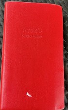 Vtg DAISY ARTS ITALY Red Leather A-Z Journal 5.50 x 3.75 NWOT picture