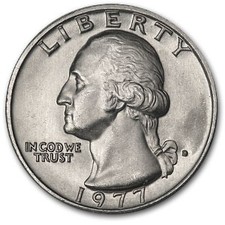 1977-D Washington Quarter BU picture