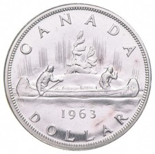 1963 Canada 80% Silver Canadian Silver Dollar picture