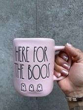 Rae Dunn Halloween Mug Pink 