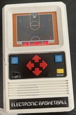 Vintage Mattel Electronic Basketball Handheld Game Tested Working Retro LED picture