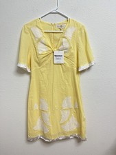 NWT Anna Cate “Hazel Gingko” Fringe Trim Mini Dress Sz Small $314 picture