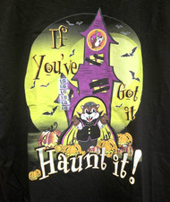 NEW Buc-ees Halloween Coed Short Sleeve T-Shirt Size L Black Haunt It picture