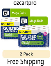 Quilted Northern Ultra Soft & Strong 2-Ply Toilet Paper,2 Pack of 12 Mega Rolls picture