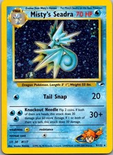 Misty's Seadra Unlimited Holo Holo Rare Gym Heroes 009/132 NM picture