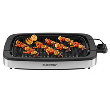 Chefman 6-Serving Smokeless Electric Indoor Grill, Temp Control, Stainless Steel picture