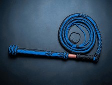 Australian Stock Whip Paracord Nylon kanagaro base 2.5ft to 24ft long 18 inches picture