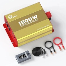 1500w pure sine wave power inverter DC 12v to ac 120v converter w/ 3000w surge picture
