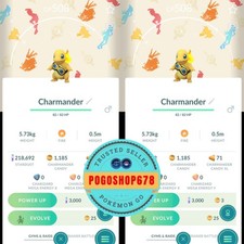 Pokémon Go - Shiny Charmander Friede's Goggles Background ✨ Trade or P T C picture