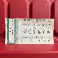 Diana Ross Caesars Circus Maximus Concert Ticket Stub Pre Owned Vtg July 23 1994 picture