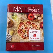Math in Our World 4th Ed by Dave Sobecki - McGraw-Hill 2019 - HC Instructor's picture