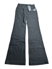 Lysse New York Womens Knit Denim Flare Leg Pants Size S Black 10-2278-M9  picture