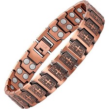 GMOX Men's Copper Bracelet,3X Strength 99.99% Copper Magnetic Bracelets picture