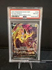 2021 Pokémon TCG PSA 8 Jolteon V #SWSH183 Sword & Shield Black Star Promo NM-MT picture