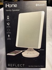 iHome Reflect Vanity Mirror with Speaker - Bluetooth Voice Control - White BNISB picture